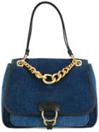 Miu Miu Chain Detail Tote - Blue
