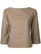 N Duo Embellished Top - Brown