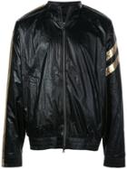 God's Masterful Children Astro Faux-leather Bomber Jacket - Black