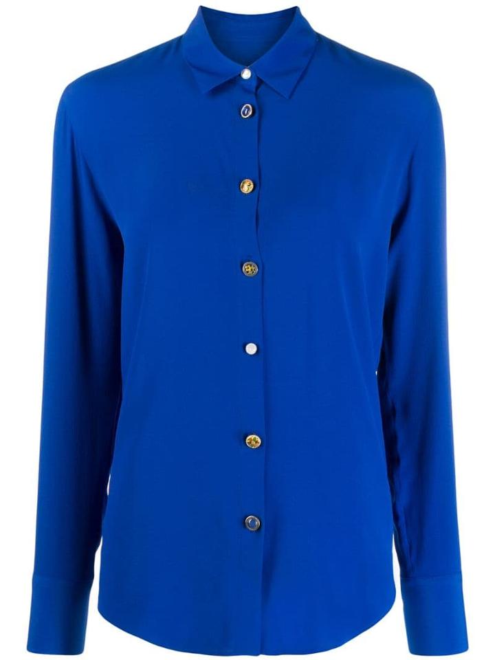 Ps Paul Smith Eclectic Button Shirt - Blue