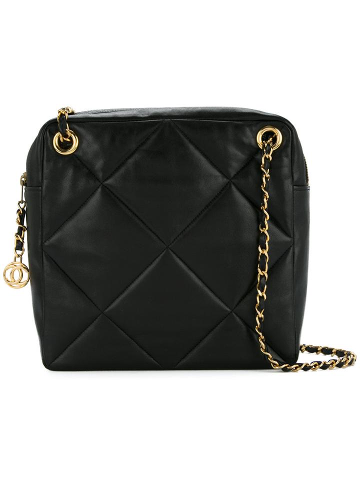 Chanel Vintage Matelasse Stitch Tote Bag - Black