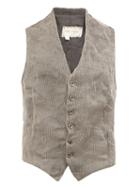 Greg Lauren Metal Knit Waistcoat