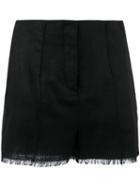 Etro - Fringed Shorts - Women - Silk - 42, Women's, Black, Silk