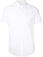 Iceberg Palm Tree Print Shirt, Men's, Size: Large, White, Cotton
