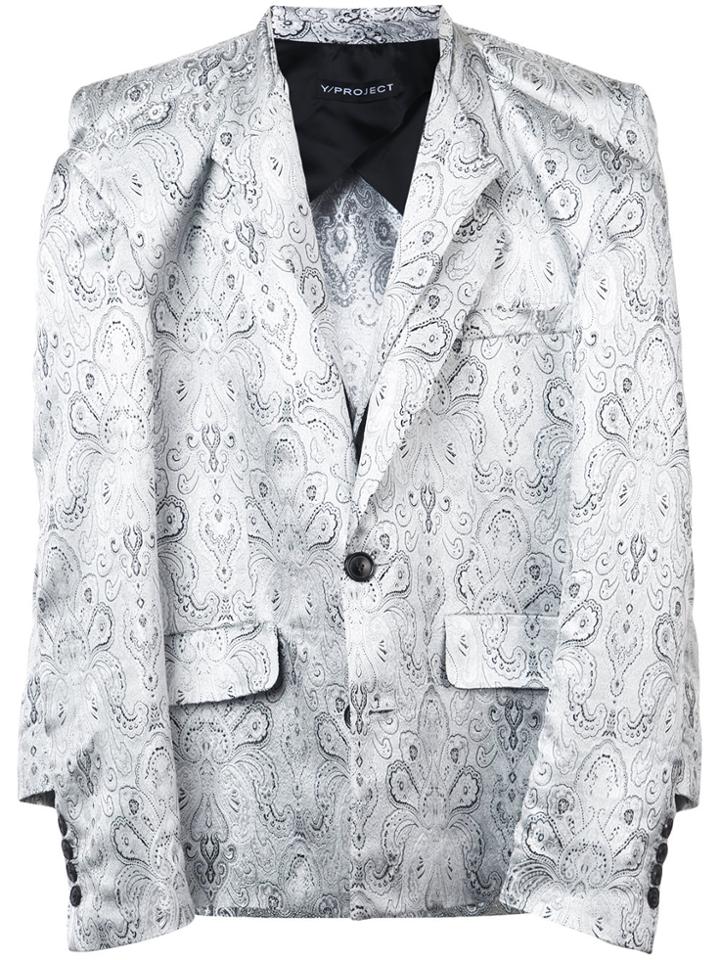 Y / Project Metallic Embroidered Blazer