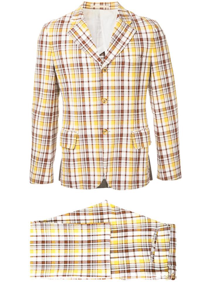 Comme Des Garçons Vintage Plaid Suit - Brown