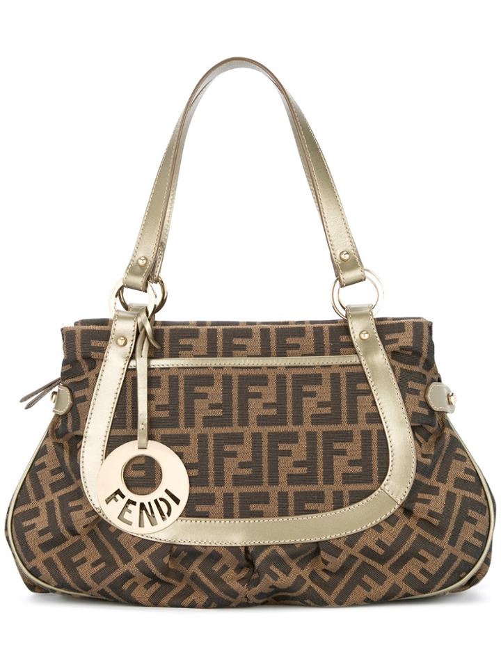Fendi Vintage Zucca Logo Handbag - Brown