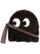 Anya Hindmarch 'eyes' Shearling Crossbody Bag, Women's, Pink/purple