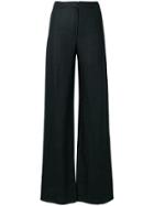 Emanuel Ungaro Vintage 1970's Flared Trousers - Black