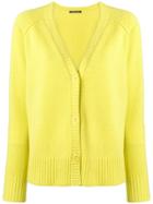 Luisa Cerano V-neck Cardigan - Yellow