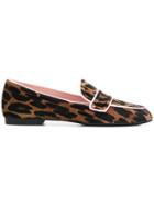 Pretty Ballerinas Leopard Print Loafers - Brown
