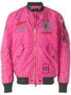 Diesel Scorpio Bomber Jacket - Pink & Purple