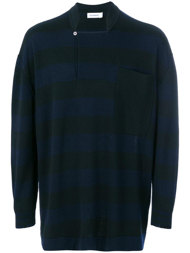 Jil Sander Striped Jumper - Blue