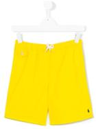 Polo Ralph Lauren - Drawstring Swim Shorts - Kids - Polyester - 14 Yrs, Yellow/orange