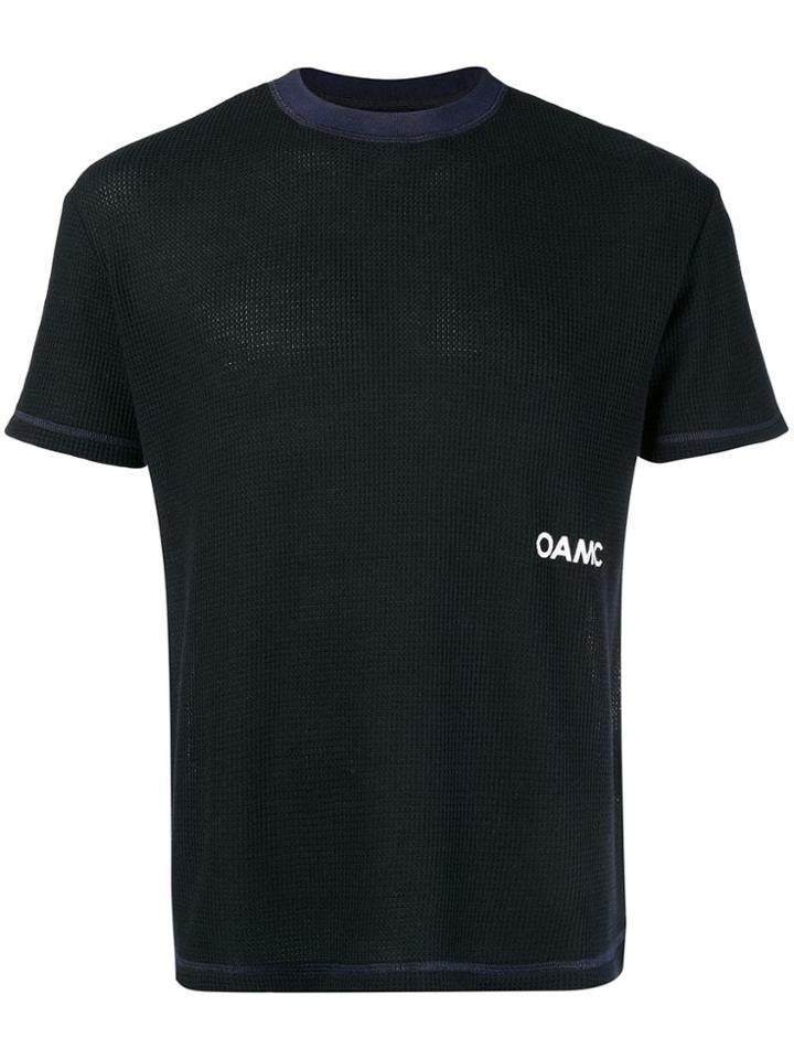 Oamc Waffle Logo T-shirt - Blue