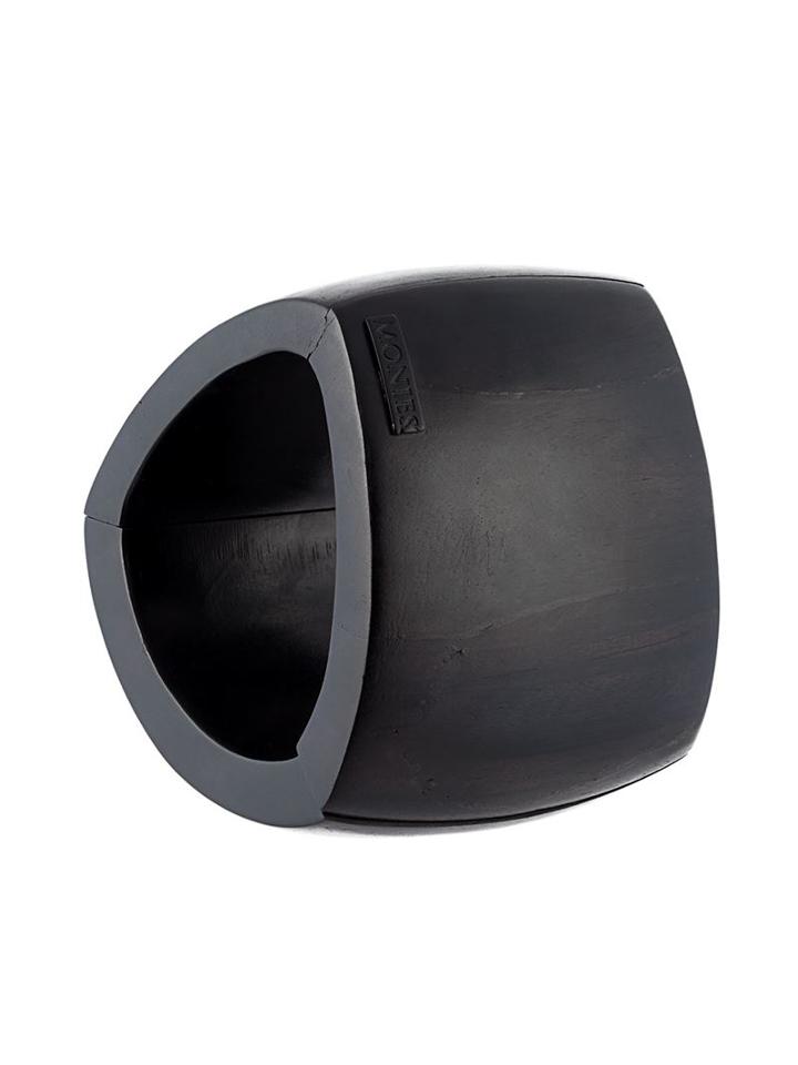 Monies Oversized Tri Sectional Bracelet, Women's, Black