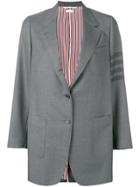 Thom Browne 4-bar Narrow Uniform Sack Jacket - Grey