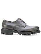 Salvatore Ferragamo Leather Derby Shoes - Grey