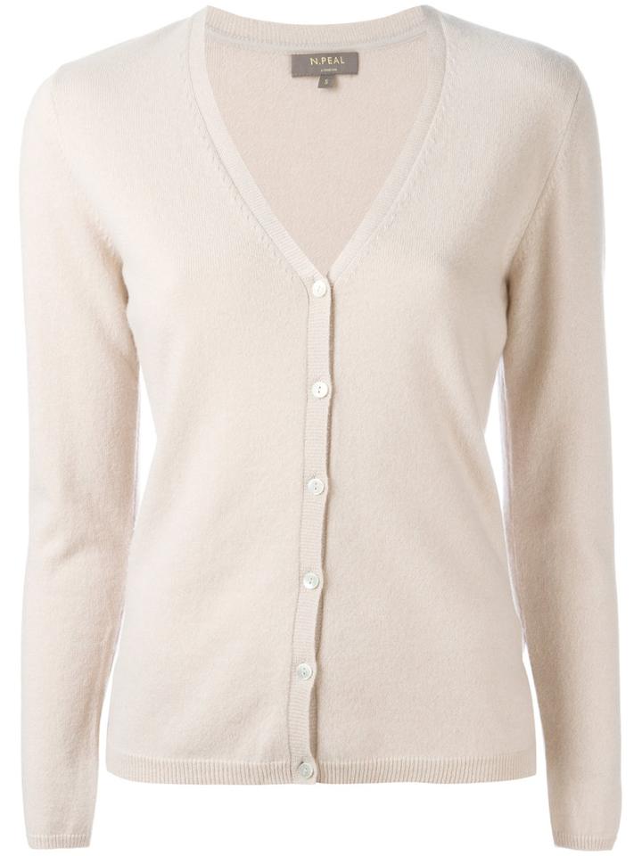N.peal Classic Cardigan, Women's, Size: Xs, Nude/neutrals, Cashmere