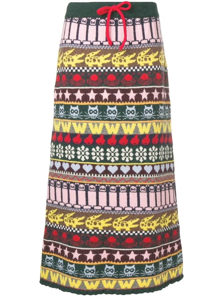 Walter Van Beirendonck Vintage 2000's Knitted Skirt - Green