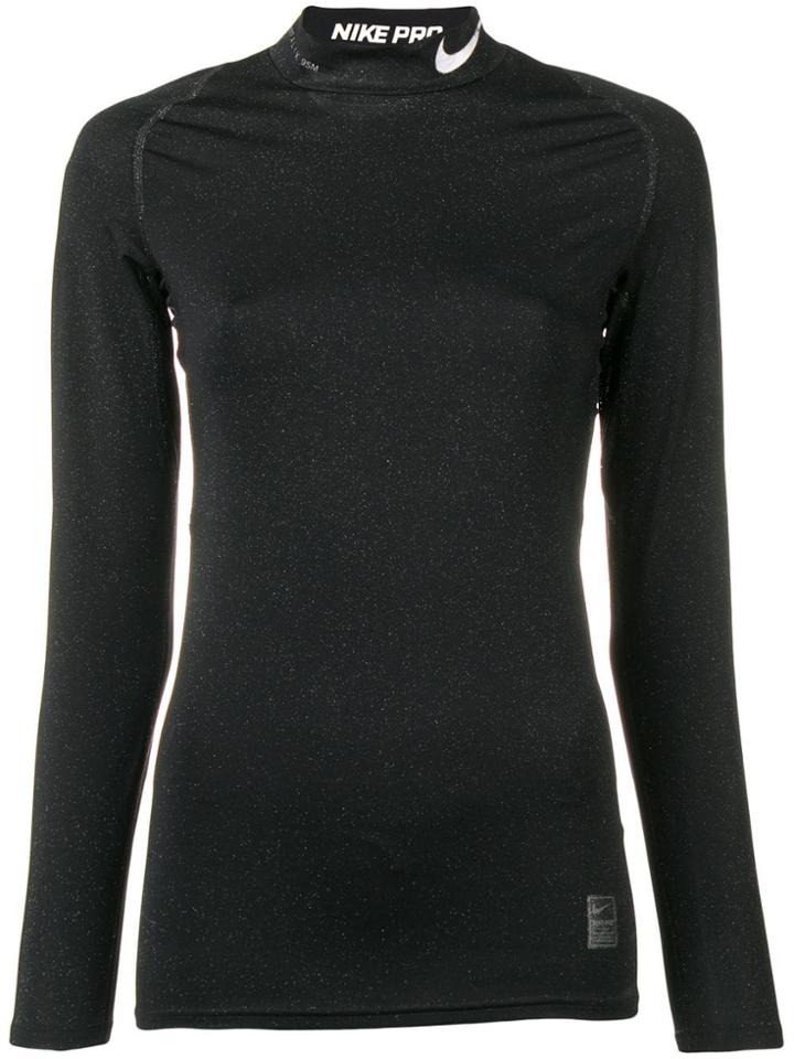 1017 Alyx 9sm Glittered Turtleneck Top - Black
