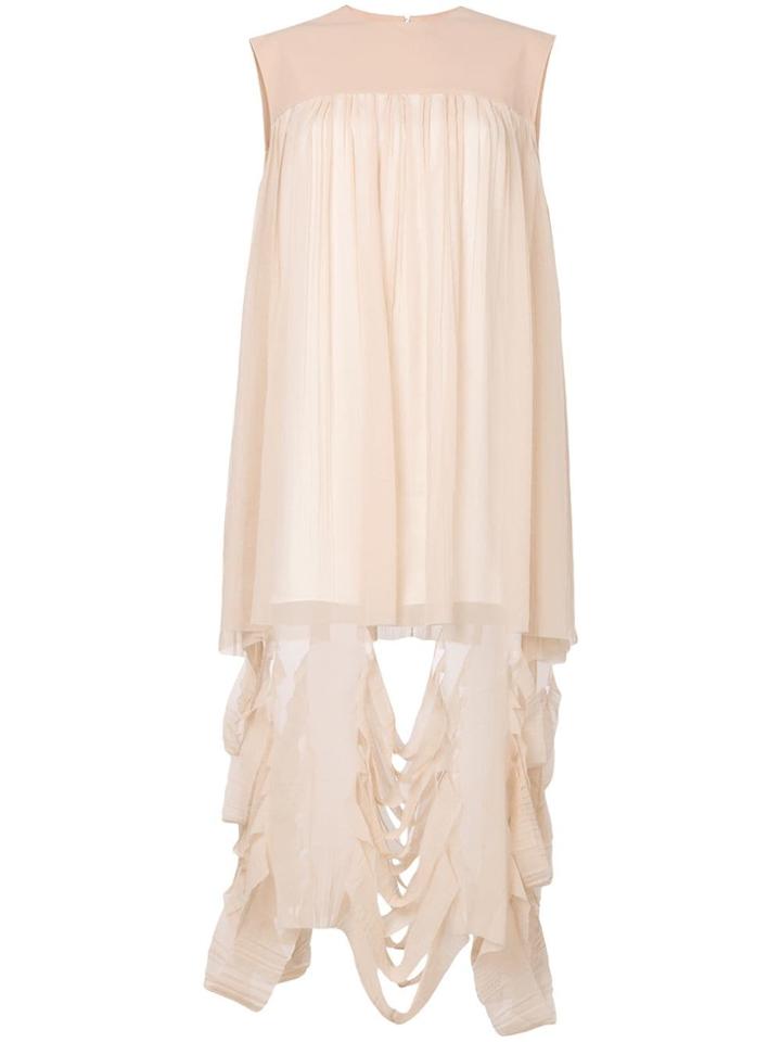 Maison Margiela Draped Sleeveless Midi Dress - Nude & Neutrals