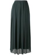 Kristensen Du Nord - Gathered Skirt - Women - Silk/cotton/spandex/elastane - 1, Grey, Silk/cotton/spandex/elastane