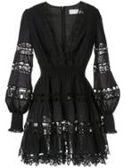 Zimmermann Primrose Daisy Short Dress - Black