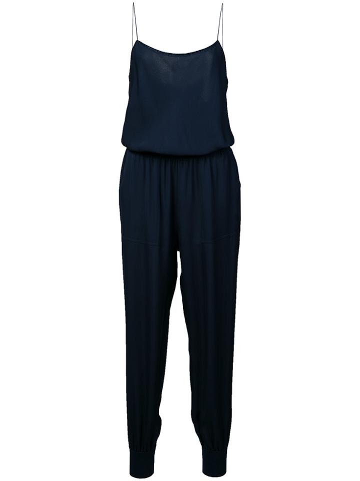 Theory Sleeveless Relaxed Jumpsuit - Blue
