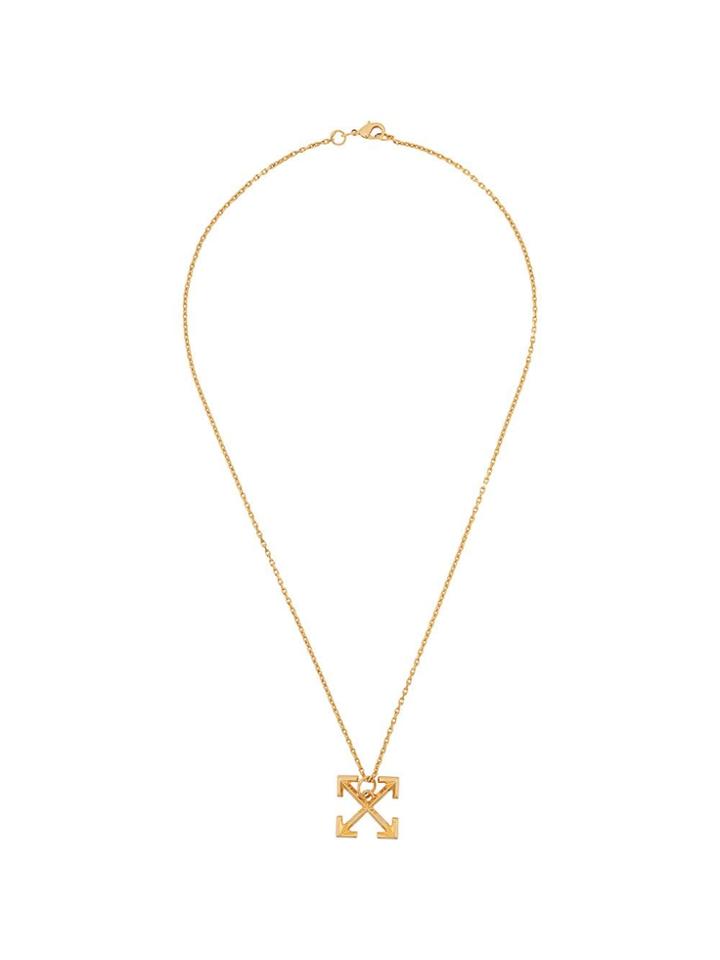 Off-white Arrow Pendant Necklace - Gold