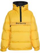 Burberry Down-filled Anorak With Detachable Mittens - Yellow & Orange