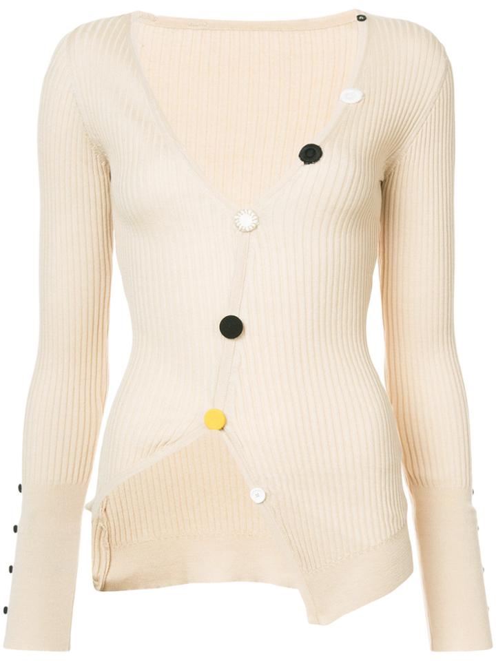 Jacquemus Asymmetric Cardigan - Brown