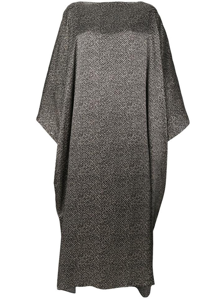 Jil Sander - Draped Maxi Dress - Women - Silk - One Size, Black, Silk