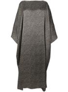 Jil Sander - Draped Maxi Dress - Women - Silk - One Size, Black, Silk