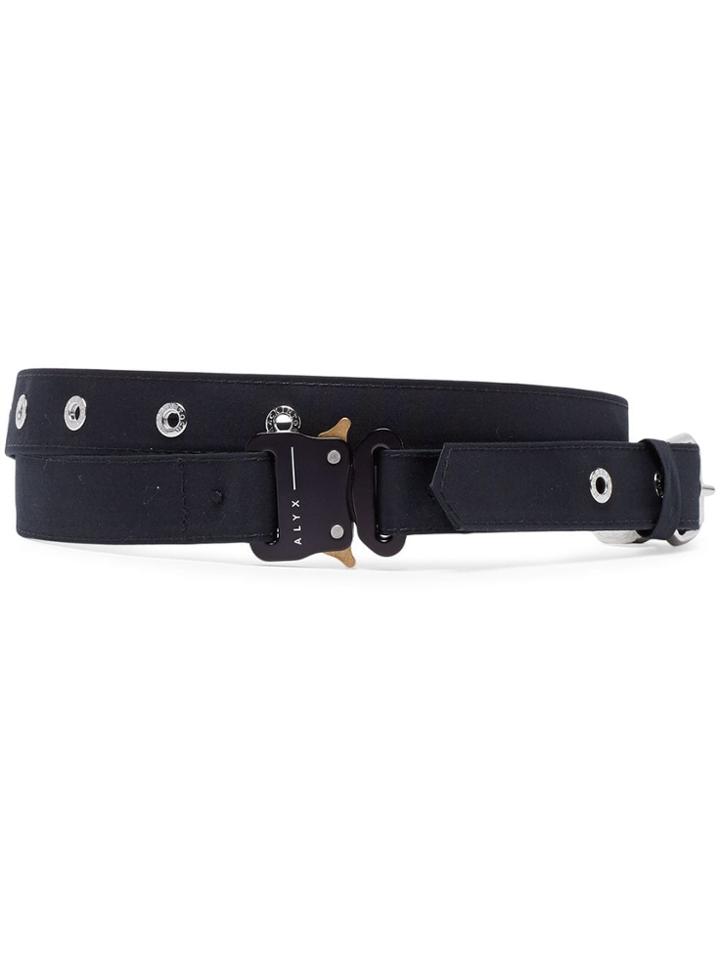 Mackintosh Alyx Black Bonded Cotton Rollercoaster Belt