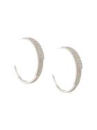 Charlotte Valkeniers Digit Hoop Earrings - Metallic