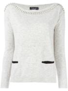 Twin-set Embellished Sweater, Women's, Size: Small, Nude/neutrals, Polyamide/polyester/viscose/wool