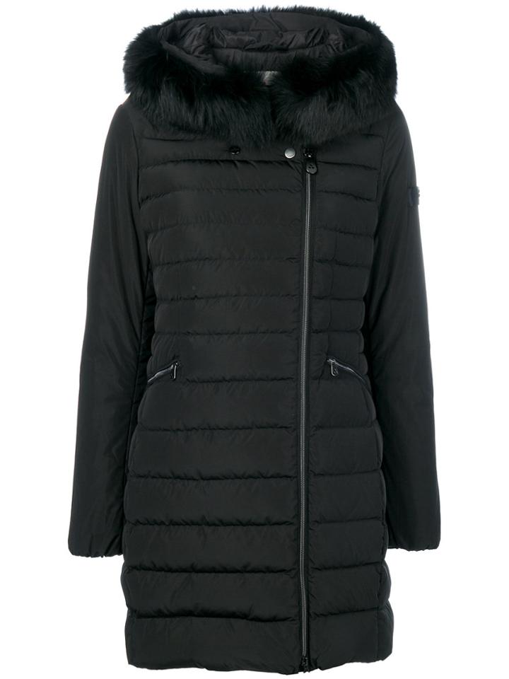 Peuterey Hooded Padded Coat - Black