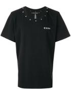 Icosae Studded Collar T-shirt - Black