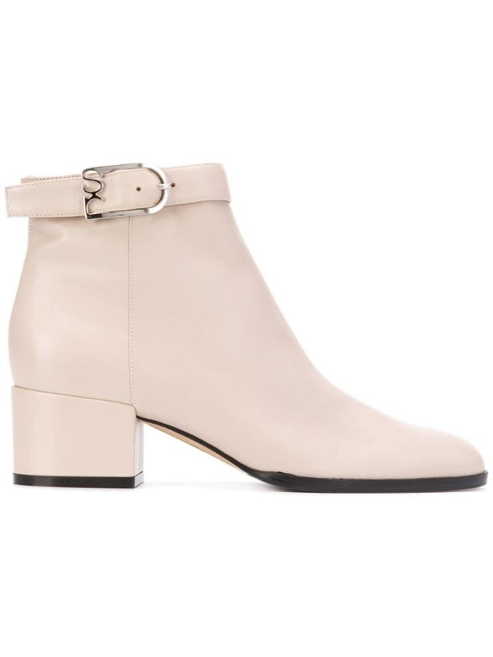 Sergio Rossi Sr Grace Ankle Boots - Neutrals