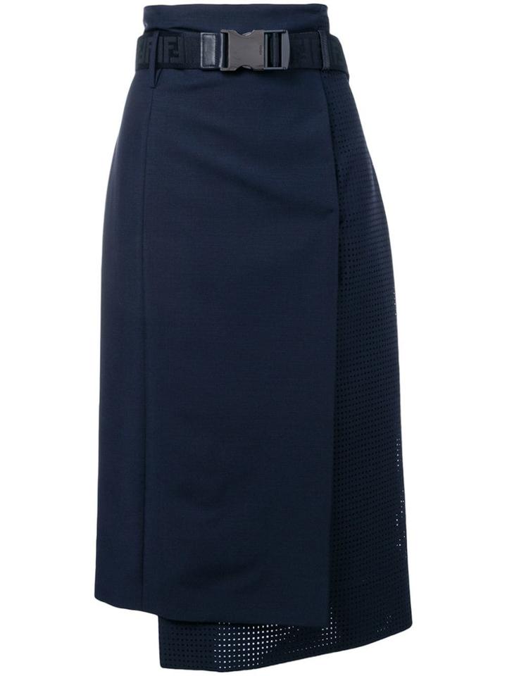 Fendi Wrap Skirt - Blue