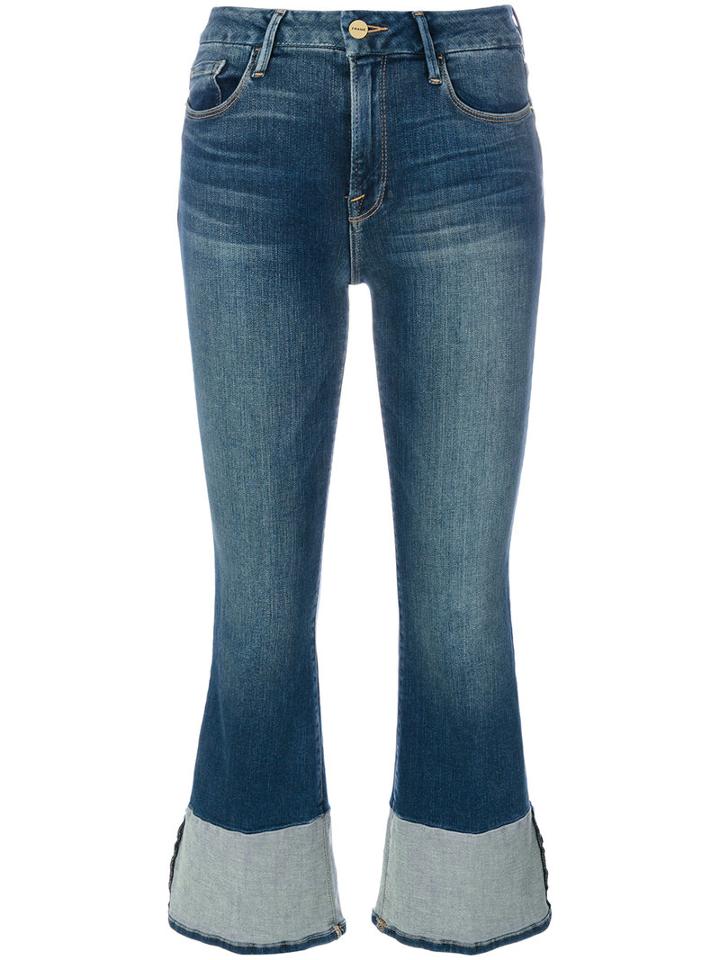 Frame Denim - Cropped Jeans - Women - Cotton/polyester/spandex/elastane - 25, Blue, Cotton/polyester/spandex/elastane