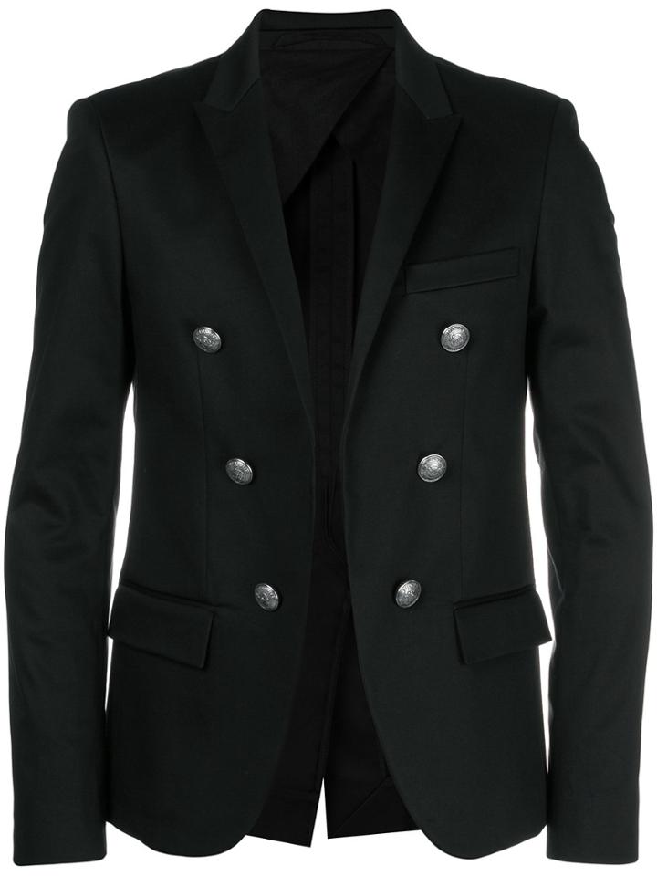 Balmain Button Detail Blazer - Black