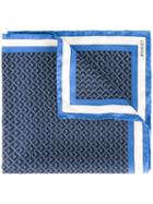 Gucci - Geometric Print Pocket Square - Men - Silk - One Size, Blue, Silk
