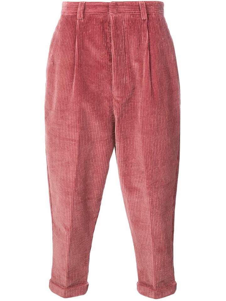 Ami Paris Oversized Carrot Fit Trousers - Pink
