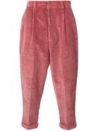 Ami Paris Oversized Carrot Fit Trousers - Pink