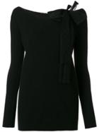 Red Valentino Lace Bow Sweater - Black