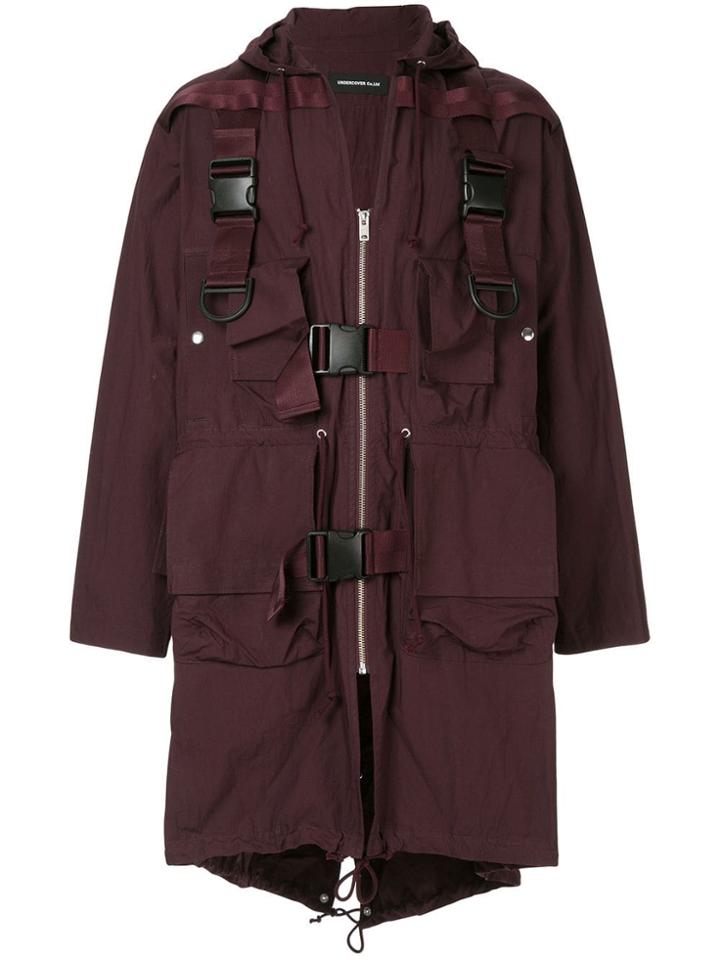 Undercover Long Military-constructed Coat - Purple