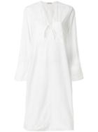 Tomas Maier V Neck Oversized Dress - White