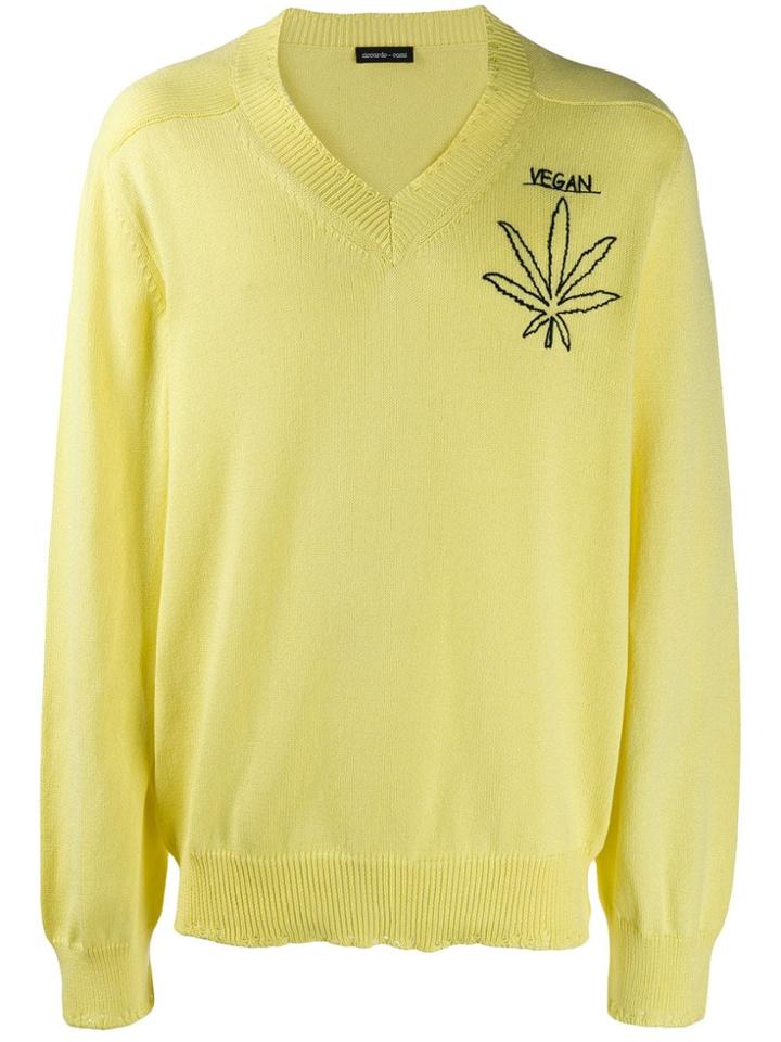 Riccardo Comi Vegan Knit Jumper - Yellow